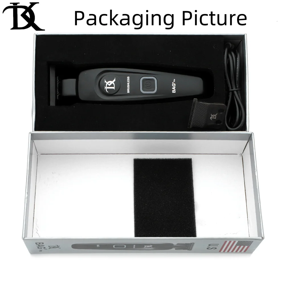Men's Professional Hair Clippers, Beard Trimmer 0 Serrated color Electric Push Shears barber's tools 6