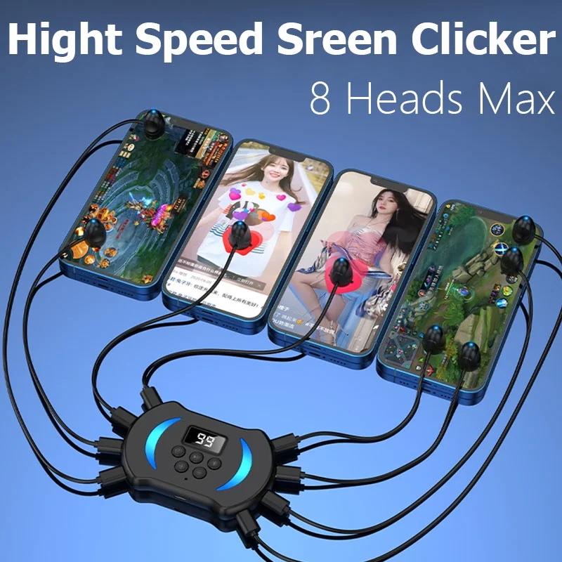 

Умный автоматический экран Clicker tiktok, сенсорный умный экран для регулировки скорости телефона, планшета, ноутбука, автоматический кликер