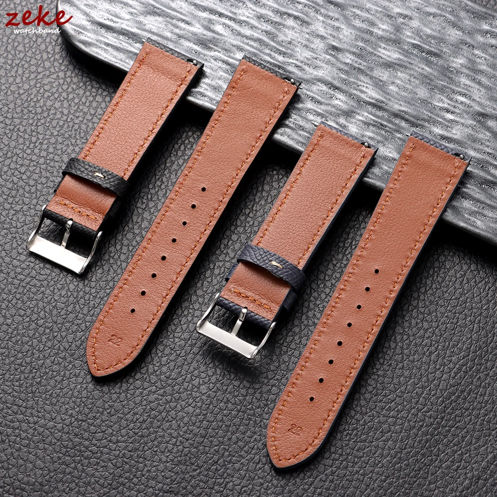 Genuine Leather Watch Strap – Retro Quick Release Wristband Accessory
