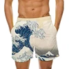 Man's Beach Shorts Swim Sportswear Boardshorts Wave 3D Print Fitness Short Pants Male Oversized Gym Trunks Surf Board Swimsuit 2