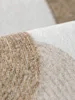 Modern Minimalist Geometric Pattern Large Area Living Room Carpets Beige Brown Bedroom Carpet Super Non-slip Creative Art Rug IG 5