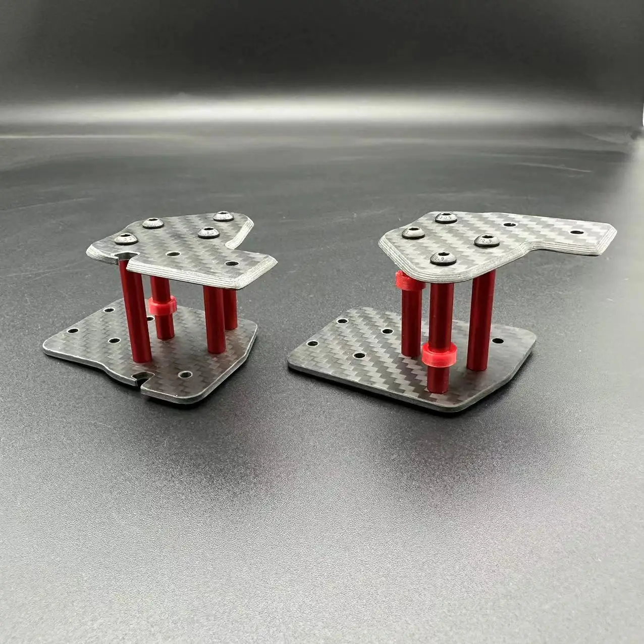 Voron 2.4 Trident Carbon Fiber Xaxis Connector 4PCS 2mm Thickness 25g