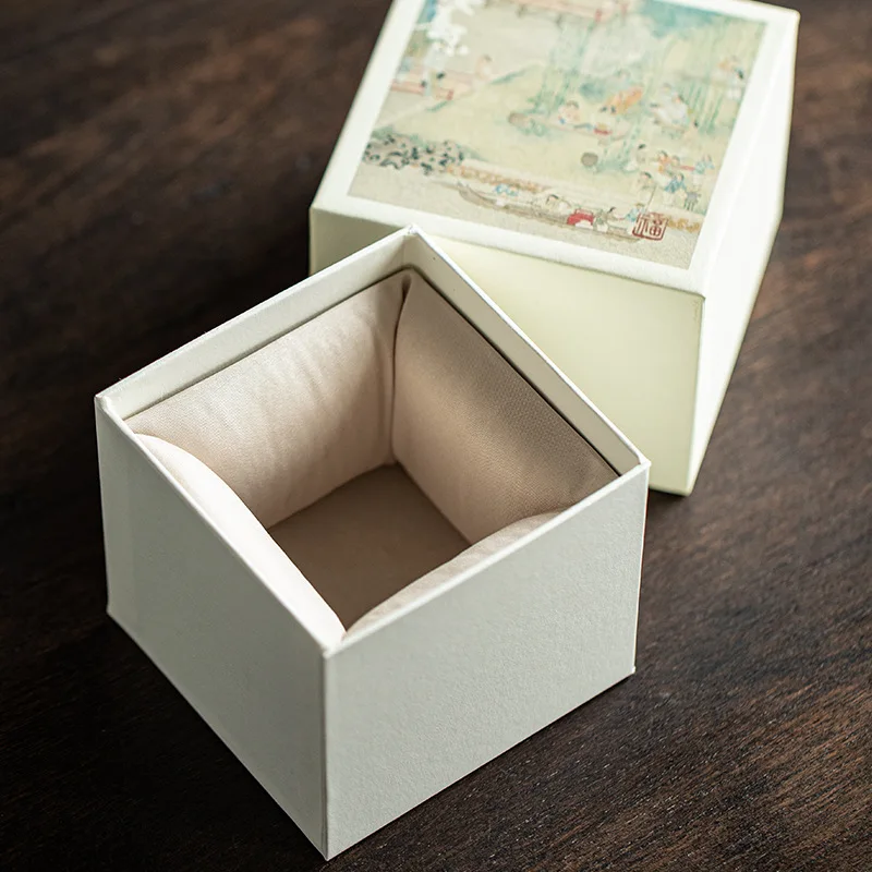 Tchinese Style Tea Set Gift Box Ping An Xi Le Master Cup Tea Cup Packaging Tasting Small Empty Box（just Box）