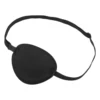 1Pc Pirate Eye Patch Soft Black Sponge Pirate Eye Mask Pirate Costume Halloween Party Cosplay Props Single Eye Patch For Adults 1