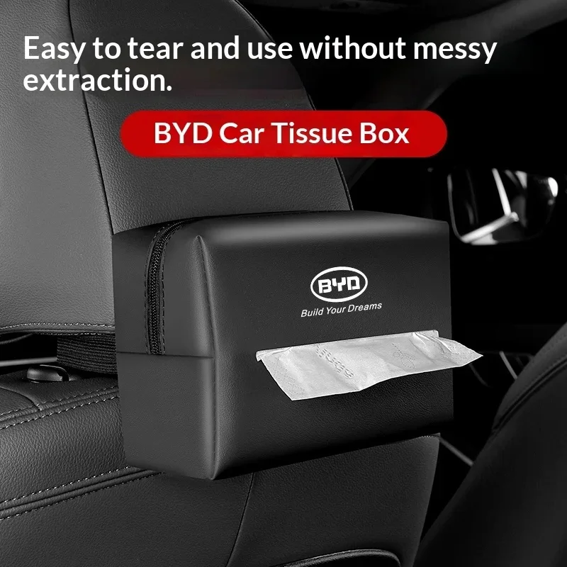 BYD ATTO 3 샤크 6 씰 U 프리깃 07 자동차 액세서리용 방수 스크래치 방지 차량용 티슈 홀더