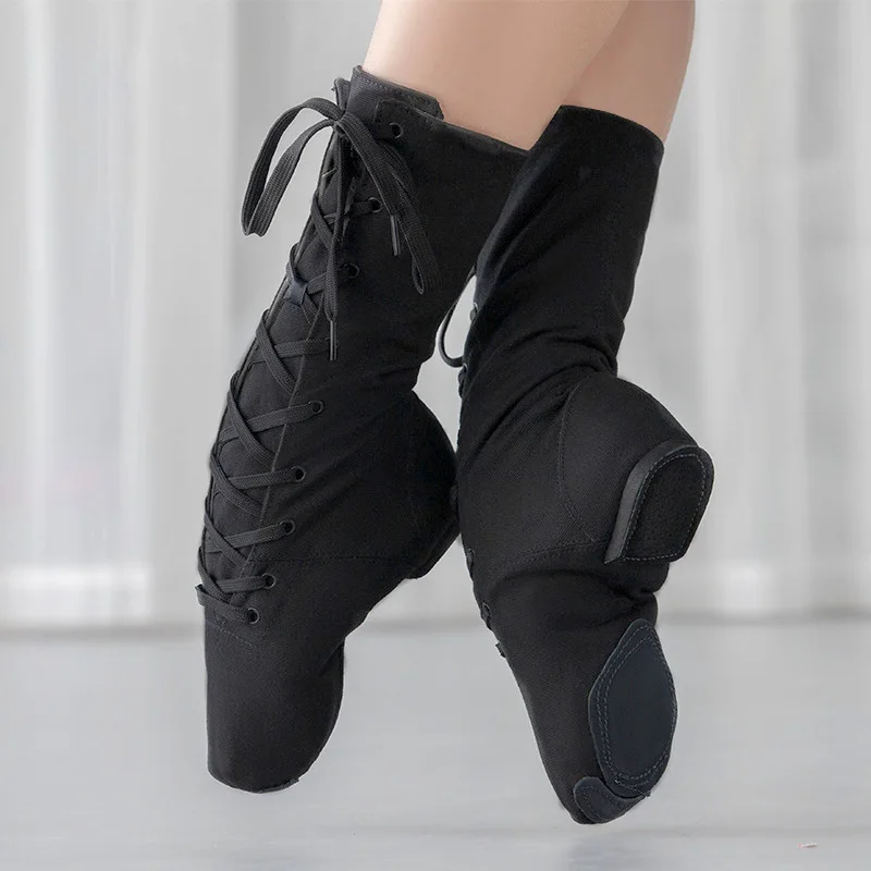 Dance Shoes Men Women Sports Dancing Sneakers Jazz Dance Shoes Canvas dance boots women Dancing short boots Girls/Boys Dance Shoes