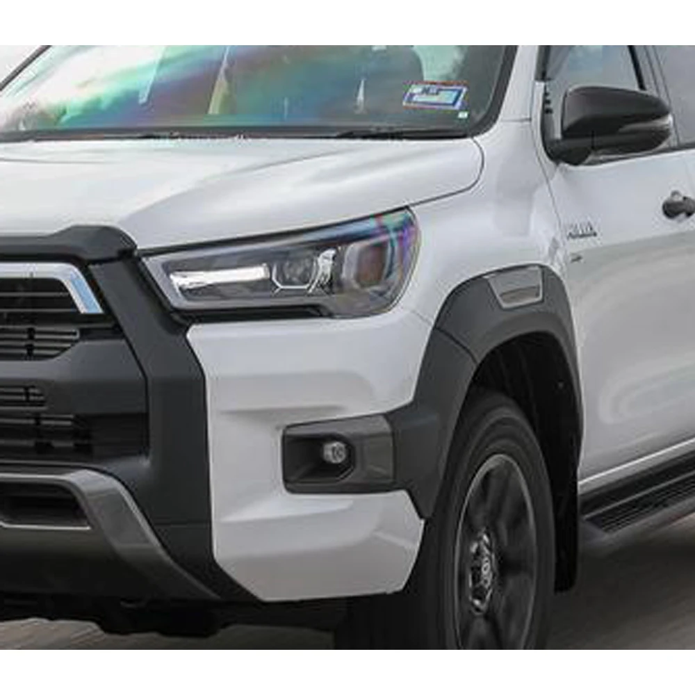 トヨタハイラックス2019用ヘッドライトカバー,クリアガラスシェード