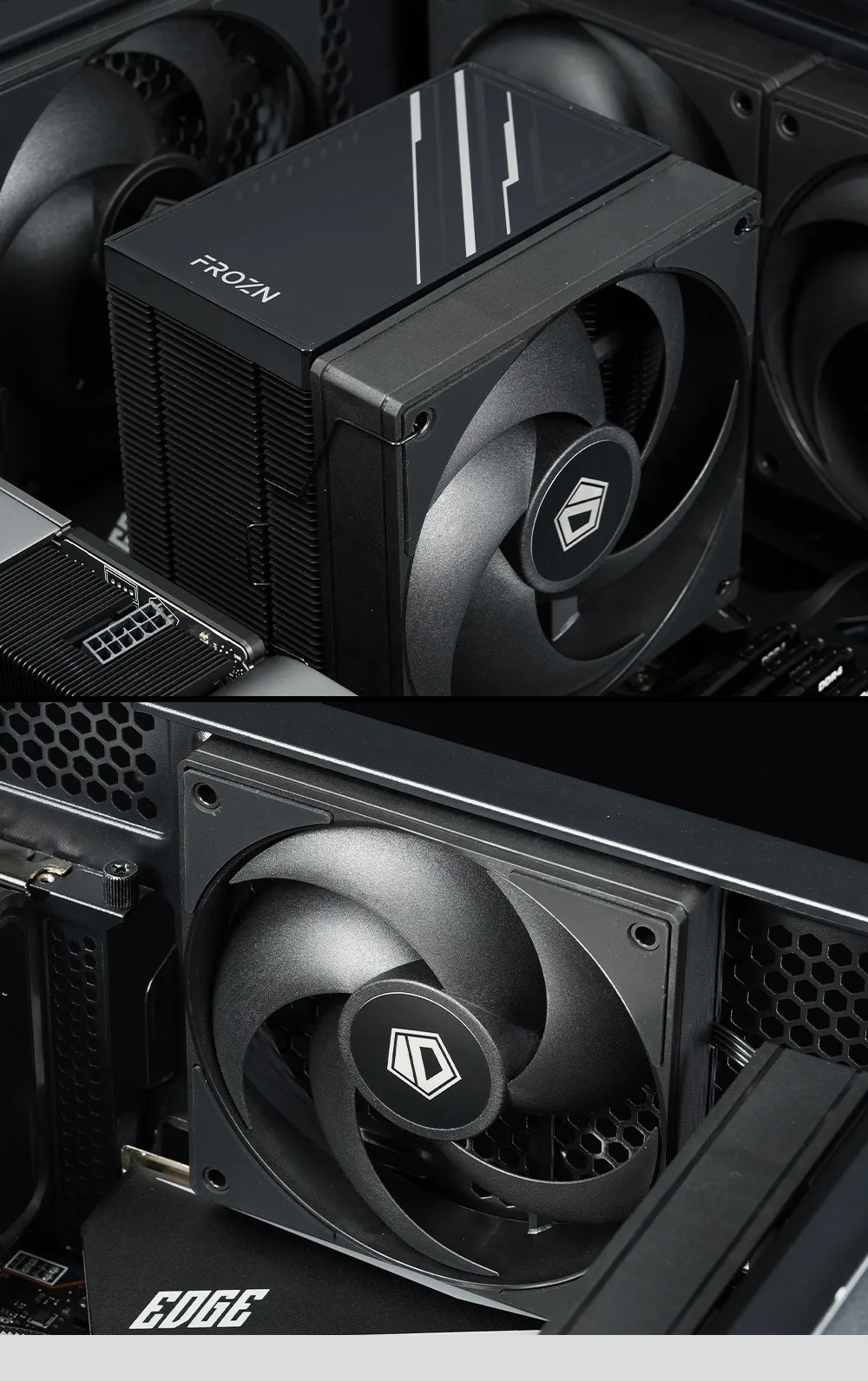 ID-COOLING AS-120 Computer Case Fan 120mm  4PIN PWM Fan Low Noise Cooling Fan Ap