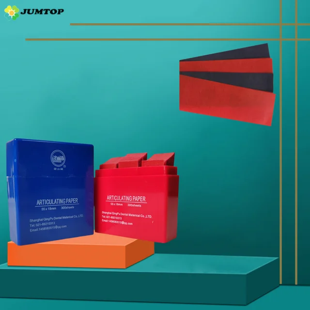 300Pcs Dental Articulating Paper Dentista Blue Red Double-sided Bite Strips Oral Dentist Teeth Care Whitening Material Tool 1