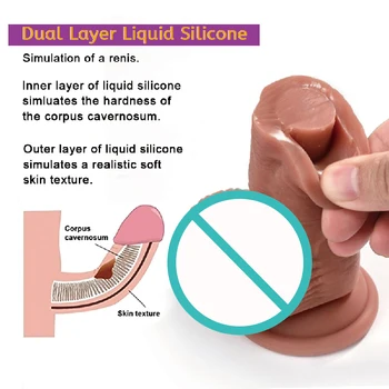 Skin Feeling Realistic Soft Dildo Sex toys Huge Dildo for Woman Fake Dick Big Penis With Powerful Suction Cup Big Dick lesbian 3