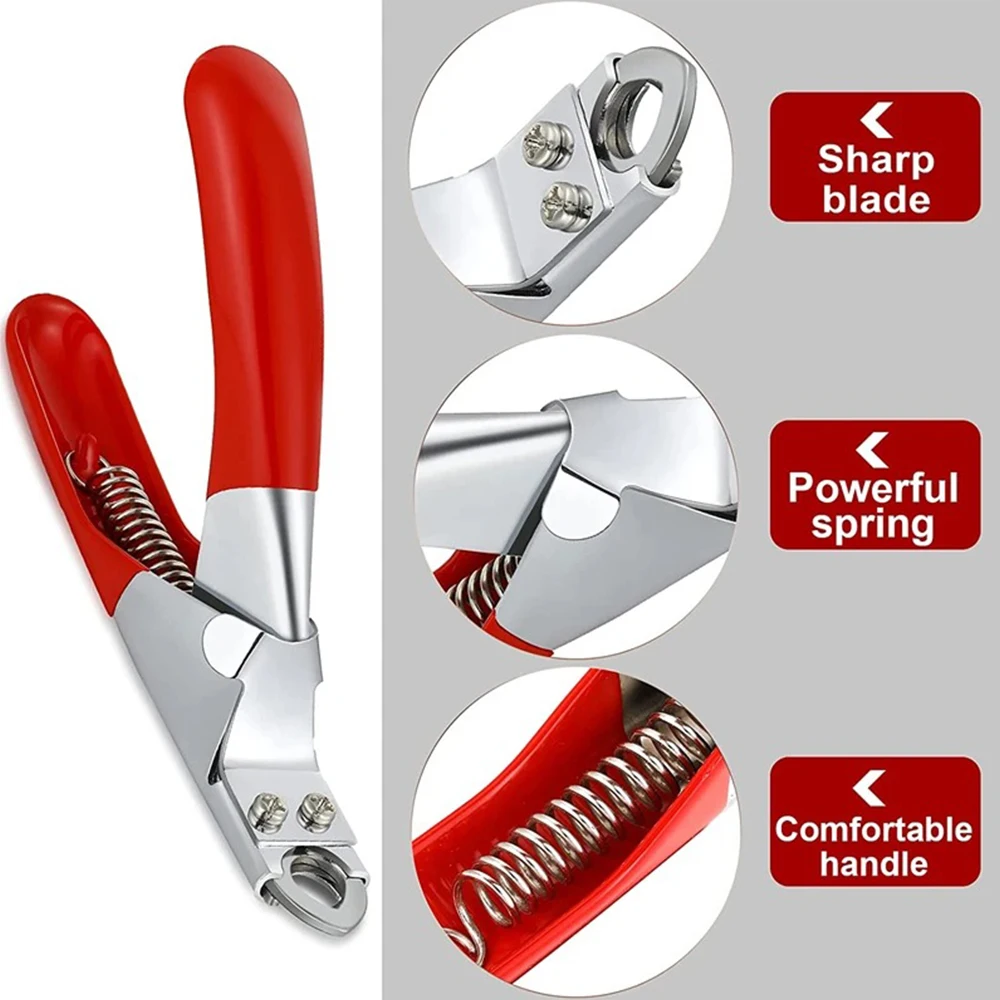 Dog Cat Nail Clipper Stainless Steel Pet Toes Cutter Scissor Grooming Tool for Small Medium Dogs Cats Guillotine Nail Clipper