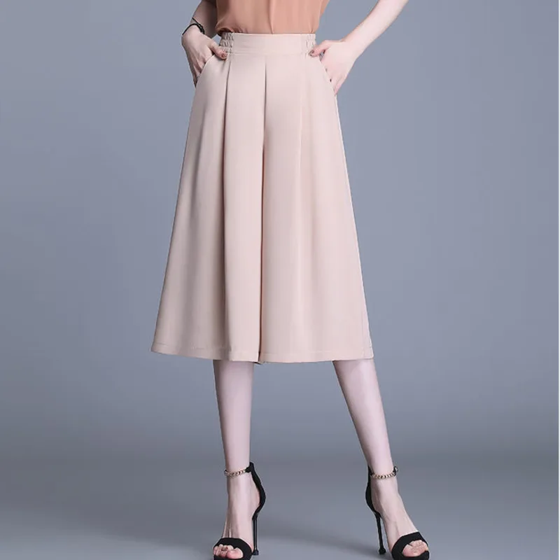 Gonna Pantaloni Polpaccio Larghi Con Pantaloni Larghi Pantaloni