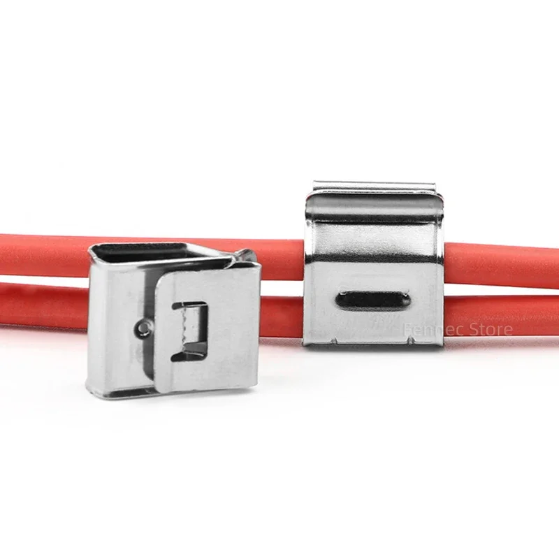 Cable Clip Solar Panel Cable Clips Stainless Steel PV Wire Clip Fixing Clamps 40/50/70/100PCS for PV Module Wire Accommodates 2 Wires cable clip,cable clamp