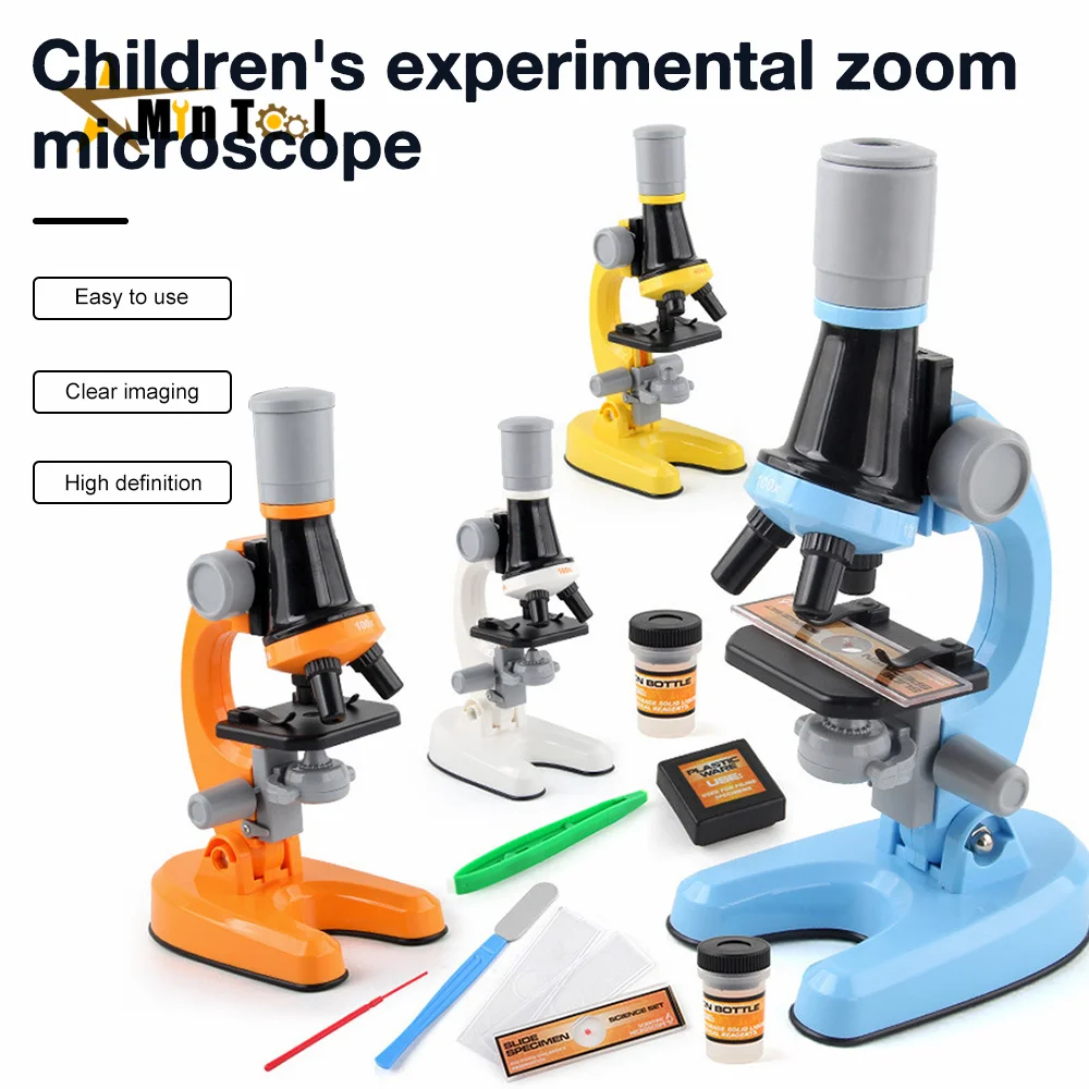

Microscope Biology Lab LED 1200x School Science Experiment Kit Education Scientific Toys Gifts For Child Scientist Dropship