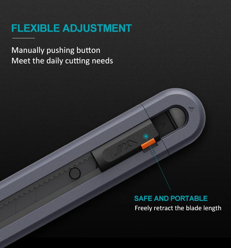 Gadgetoo Jimihome Household Tool Safety Scissors And Adjustable Utility Knife Set