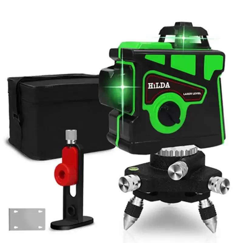 Laser Level 12 Lines 3D Self-Leveling 360 Horizontal And Vertical Cross Green Laser Beam Line