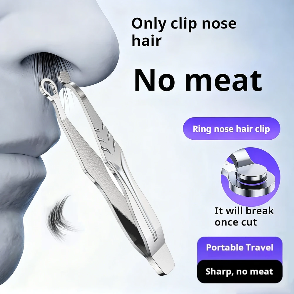 1/3 Pcs 스테인레스 스틸 수동 라운드 헤드 코 머리 클립 여행 휴대용 날카로운 코 머리 청소 도구