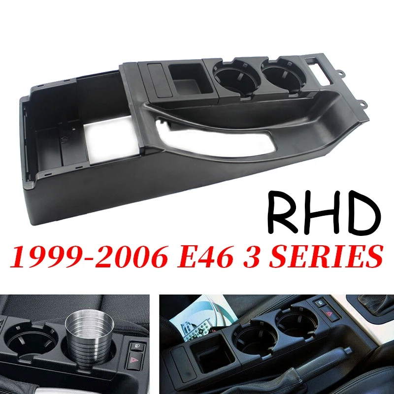 

51168217953 Center Console Water Cup Holder Base Saddle Frame For-BMW 3 Series E46 325I 328I 330I M3 305 2002-2006 RHD
