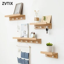 

Nordic Style Shelves For Key Holder Wall Hook Miscellaneous Items Storage Wall Organizer Home Decoration Floating Closet Shelf