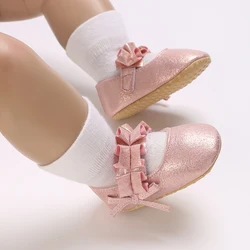Summer Fashion Newborn Pink Princess Shoes Non-slip Cloth Bottom Shoes Girl Elegant Breathable Leisure Baby First Walking Shoes