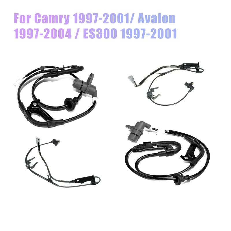

4Pcs Front-Rear / Left & Right ABS Wheel Speed Sensor For Toyota Camry 1997-2001/Avalon 1997-2004/Lexus ES300 1997-2001