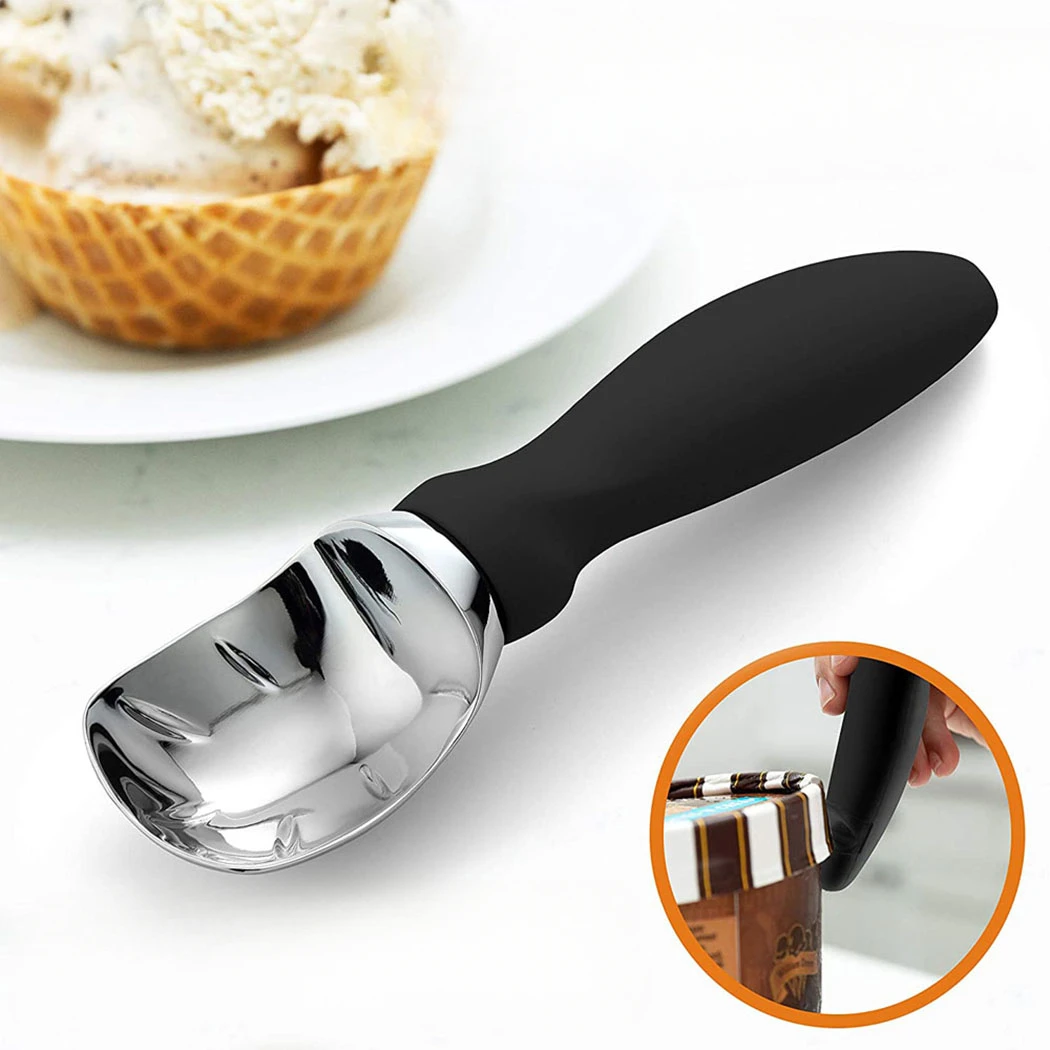 Heavy duty ice cream scoop ice cream scoop non slip alloy fruit spoon home kitchen accessories