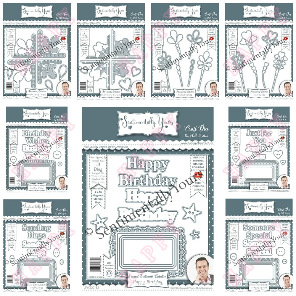 

Металлические штампы с углами в виде веточки с сердечками, украшение в виде капель для дня рождения, шаблон для тиснения из бумаги