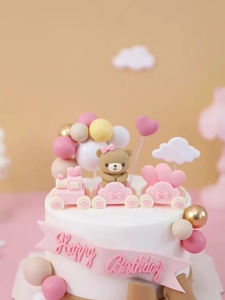 Topper per torta unicorno Decorazioni per torta arcobaleno con stelle Palline di unicorno Decorazioni per torta di buon compleanno per bambini dai età  15