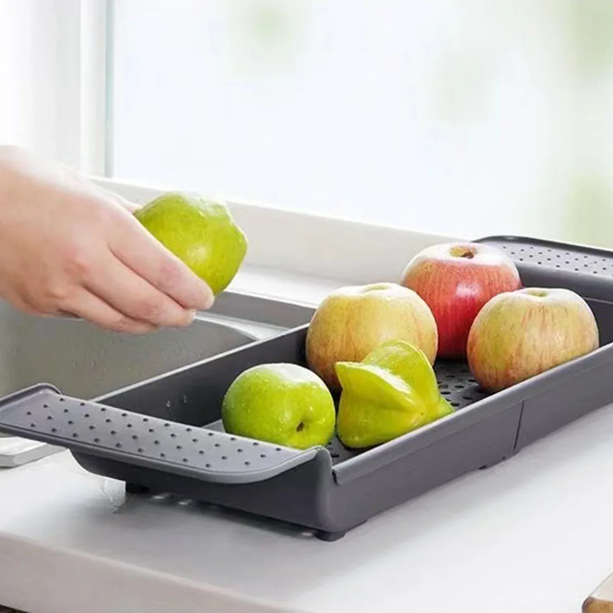 Bathtub Tray Expandable Drain Bathtub Shelf Multifunctional Storage Rack Detachable Adjustable Rack Plastic