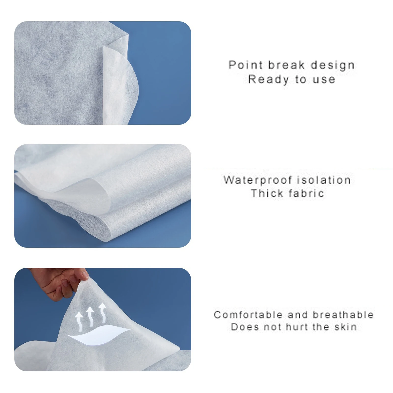 100x Disposable Face Cradle Covers Pillow Cushion Cover for Massage Tables Beauty Salon Bed