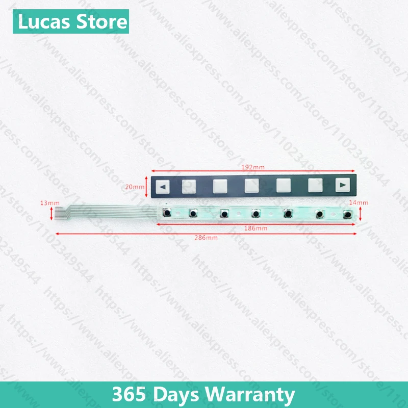 FANUC 7 KEY A86L-0001-0298 A98L-0005-0252용 산업용 멤브레인 키패드 + 케이블 플렉스 스위치