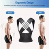 Posture Back Brace Pink Black Adjustable Back Support Strap Corrector to Prevent Spinal Distortion and Hunchback for Men Women 5