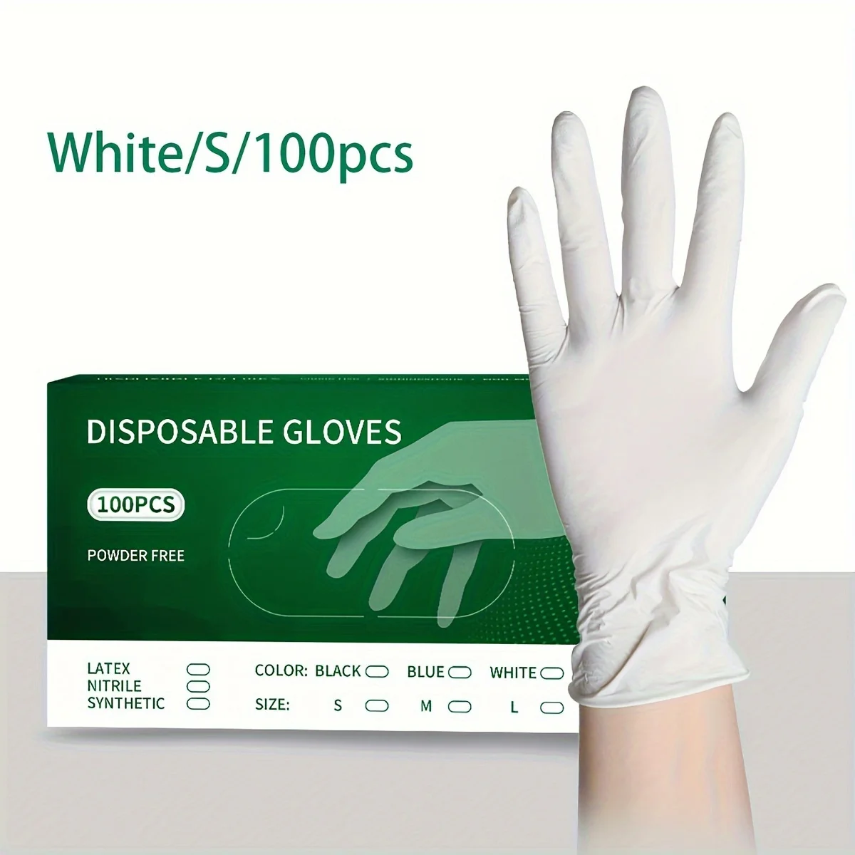 Disposable Gloves Disposable Nitrile Gloves 100 disposable nitro gloves Multifunctional Washing Gloves Waterproof Gloves Suitable For Cooking Car Washing Tattooing