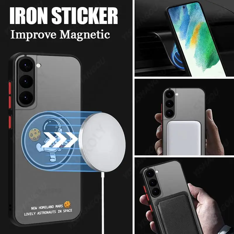 Magnetic For Magsafe Astronaut Case For Samsung Galaxy S23 S22 thumbnail 10