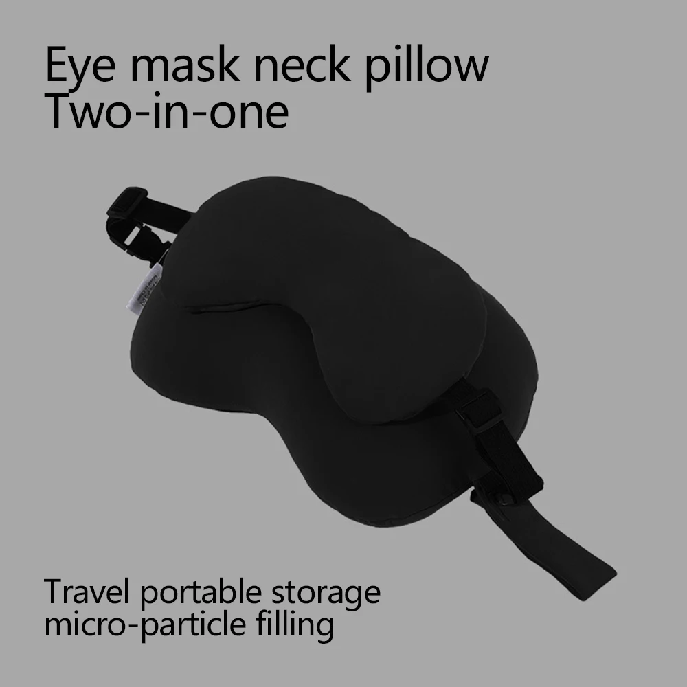 Deluxe Travel Memory Foam Neck Pillow with Sleep Mask - Ultimate Comfort for Long Journeys