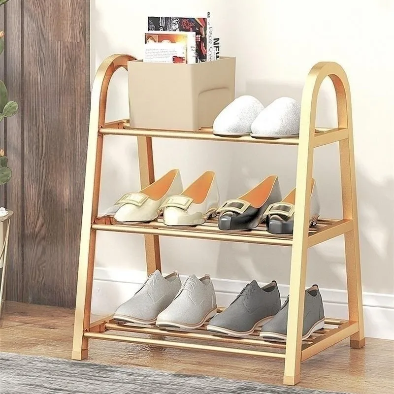 Shoe Hanger Rack Holder 3 Layers A-Shaped Shelf Space Saving Sneakers High Heels Slippers Storage Organizer Plant Bag Bookshelf