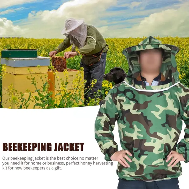 Méhészeti Védőkabát Smock Suit Bee Legélhető Fátyol Hüvely Ruhák - Image 2