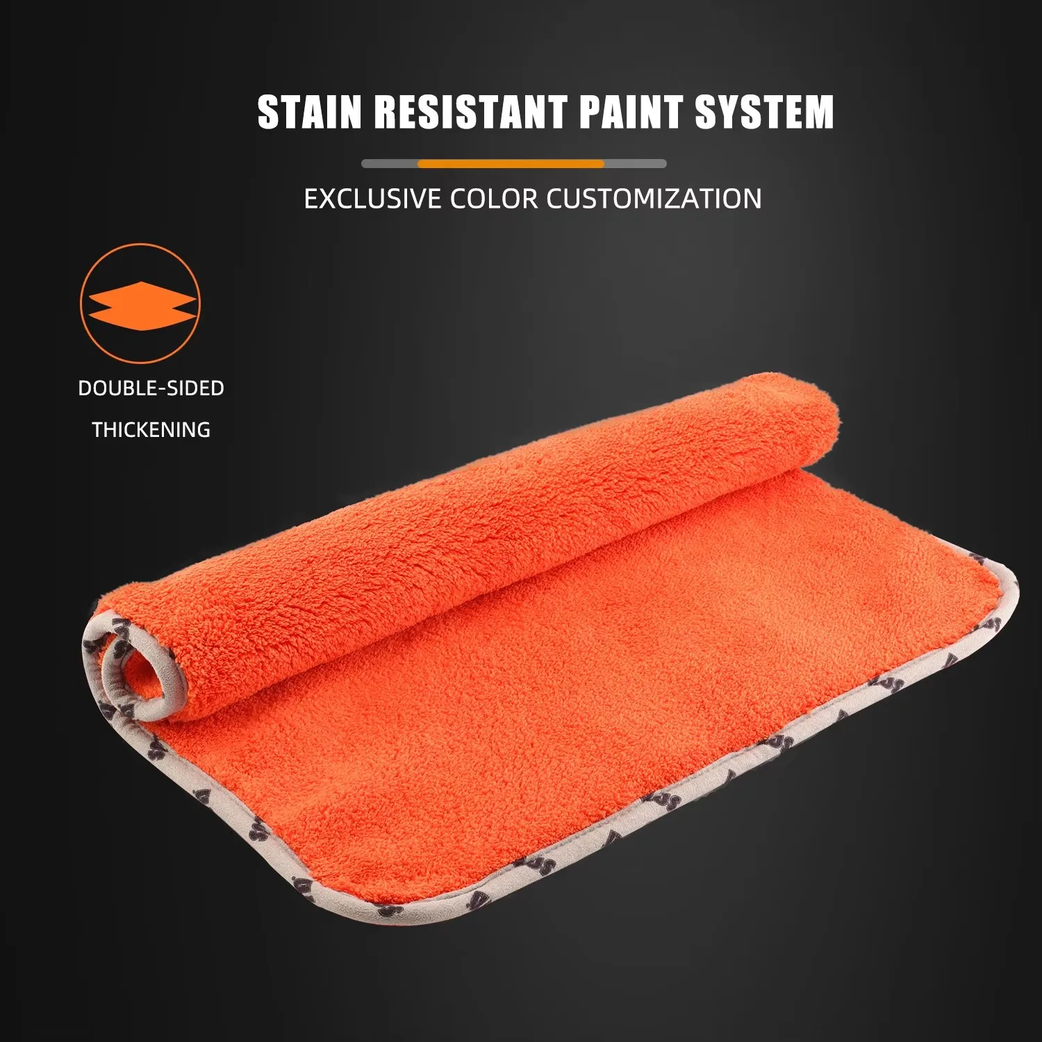 SPTA 1Pc 1200 GSM Car Wash Microfiber Towel Cleaning Cloth Ultra-Thick 16'' x 16'' for Cars Drying Home Polishing Detailing microfiber towel,cleaning cloth,microfiber cleaning cloths,microfiber car towel,microfiber towels,fiber towel,microfiber washing towel,car drying towel,drying cloth