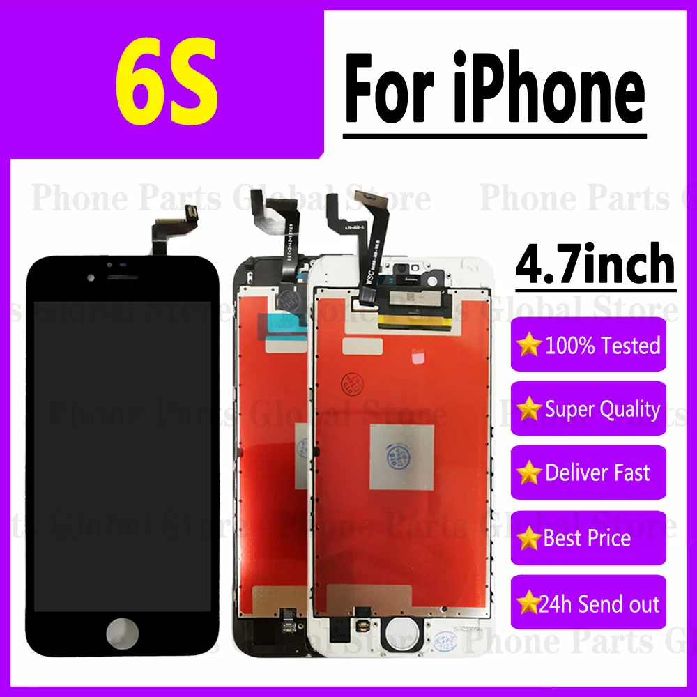 4.7 "Per Apple Iphone 6S Display Lcd Completo Touch Panel Digitizer Sensor Assembly Sostituzione Display Lcd 6S