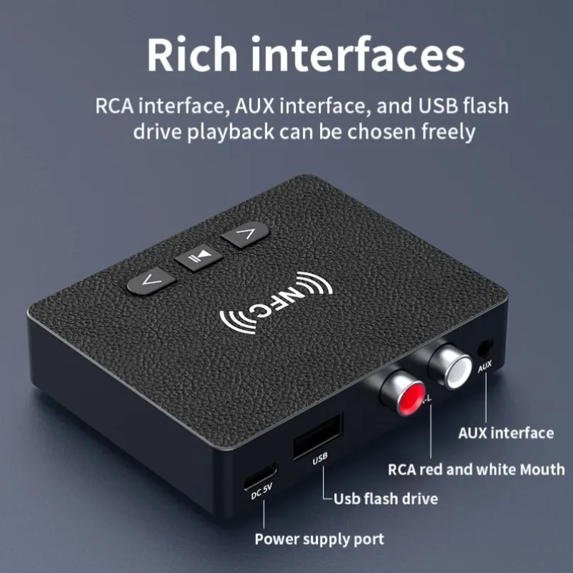 2 in 1 NFC Bluetooth 5.4 Audio Adapter For Car TV