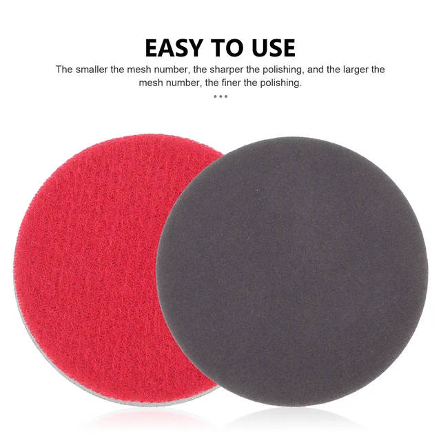 8Pcs Round Polishing Pads Bowling Resurfacing Pads Sponge Bowling Ball Sheets Bowling Supply