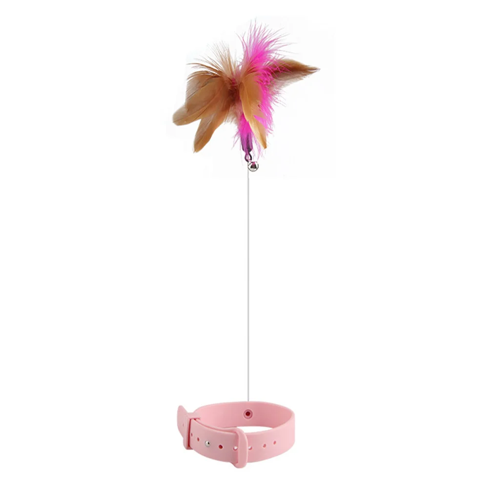 

Cat Self-healing Stick Collar Toy Chasing Plaything Interesting Teaser Interactive Pet Small Dog