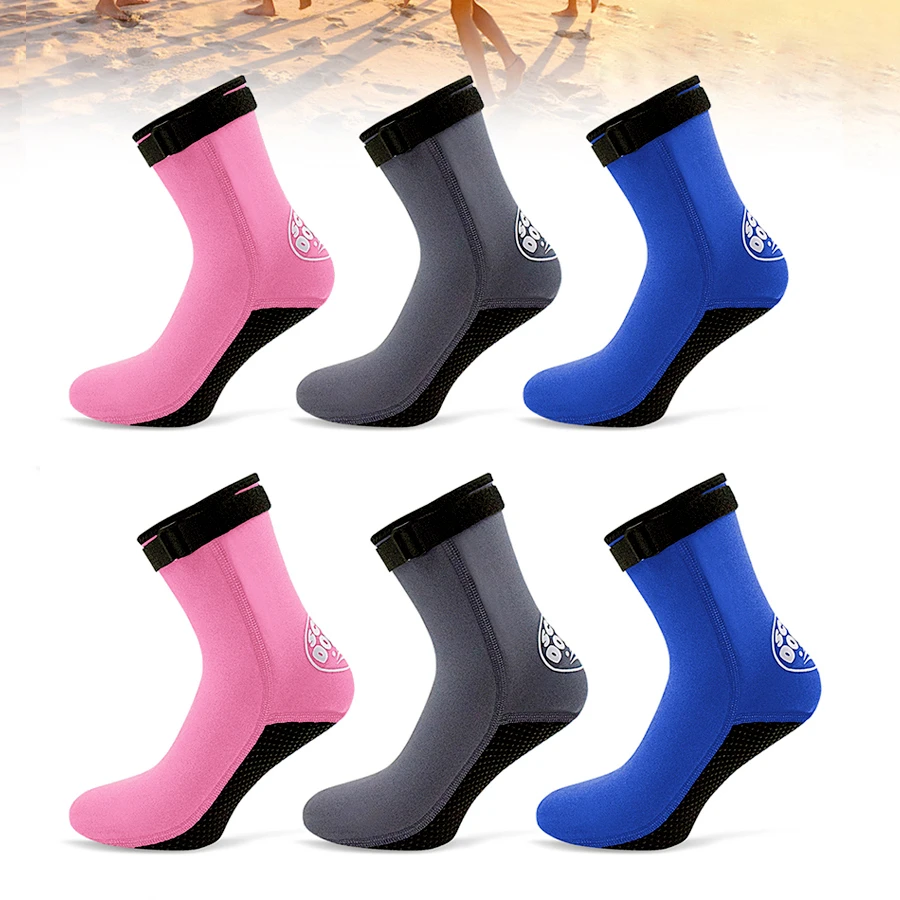 

Neoprene Socks 3mm Women Men's Diving Socks Swimming Beach Socks Anti-skid Hyperelastic Snorkeling Socks Surfing Boots Warm Sock