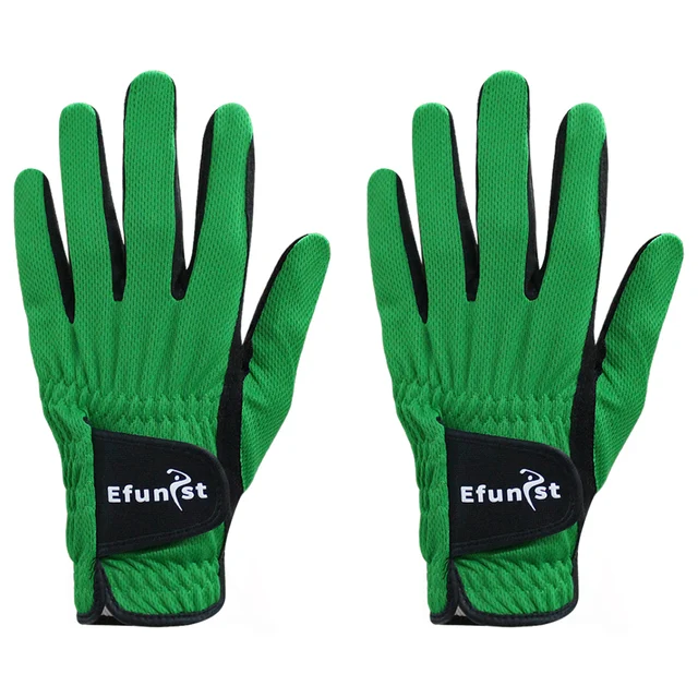Golf Gloves Men Left Hand Cool Comfortable Micro Soft Fiber Breathable Green Golf Gloves Improved Grip System Golf Glove Men 5