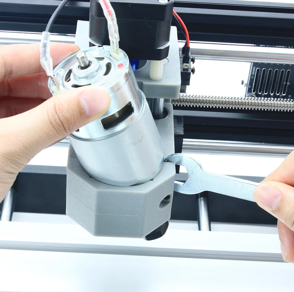 Motore CC 775 12-36 V Mandrino Con Cuscinetto A Sfere Con Asta Di Prolunga Er11 Fresa Per Intaglio Per Macchina Router Cnc~p175542342