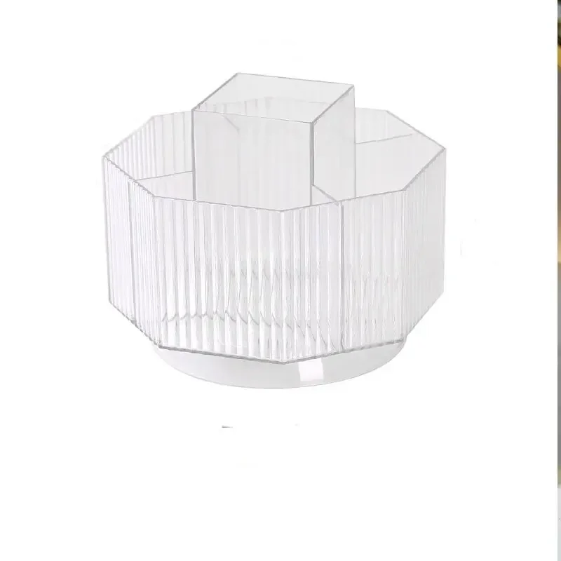 Rotating Makeup Brush Storage Box Lipstick Storage Rack Desktop Large Capacity Office Pen Holder Capacity Makeup Brush Holder makeup organizer makeup storage box cosmetic storage box