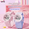 ZGO Kids Watch For Girls Multifunctional Sports Waterproof Digital Wristwatch With Luminous Alarm Functions Gift 821
