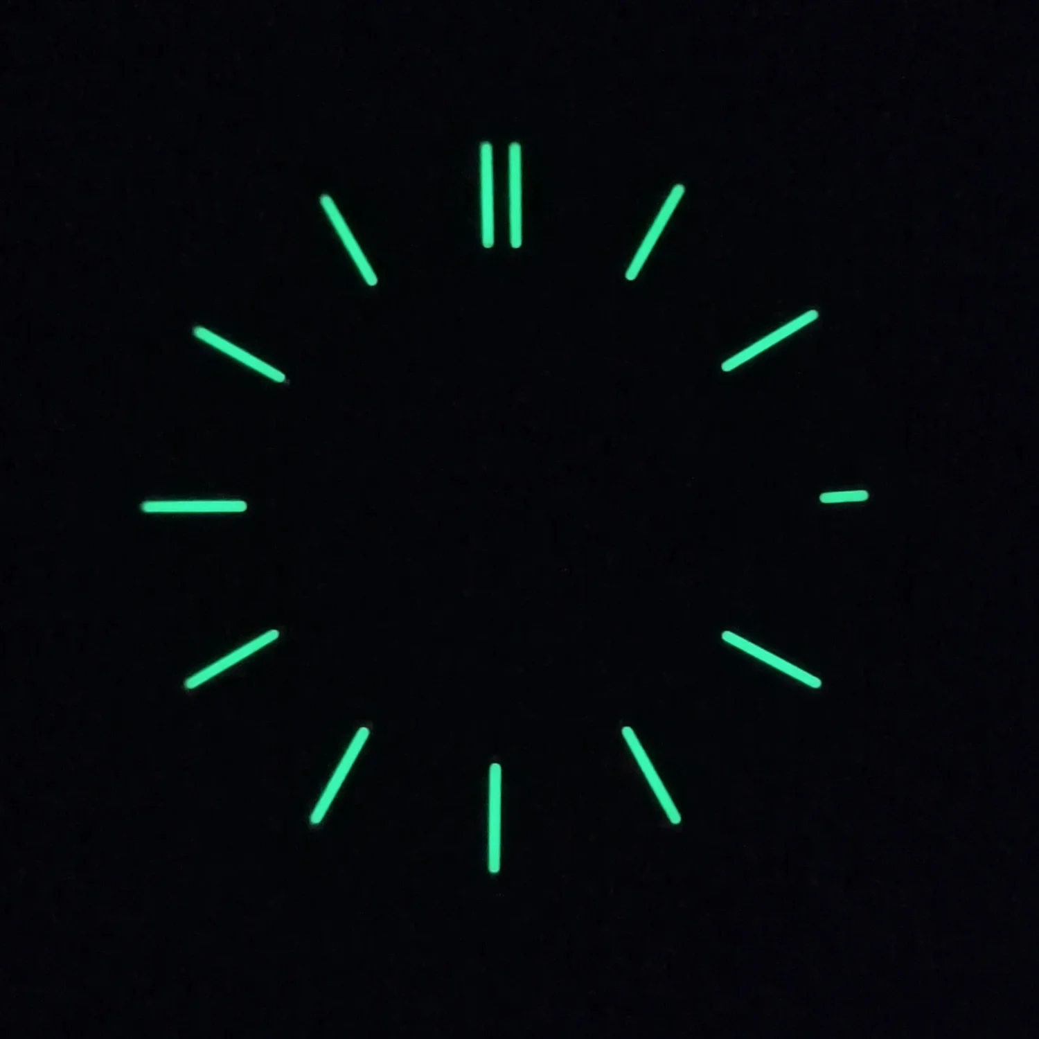31.8mm Watch Dial Green Luminous Watch Faces Replacement Accessories for NH Movement