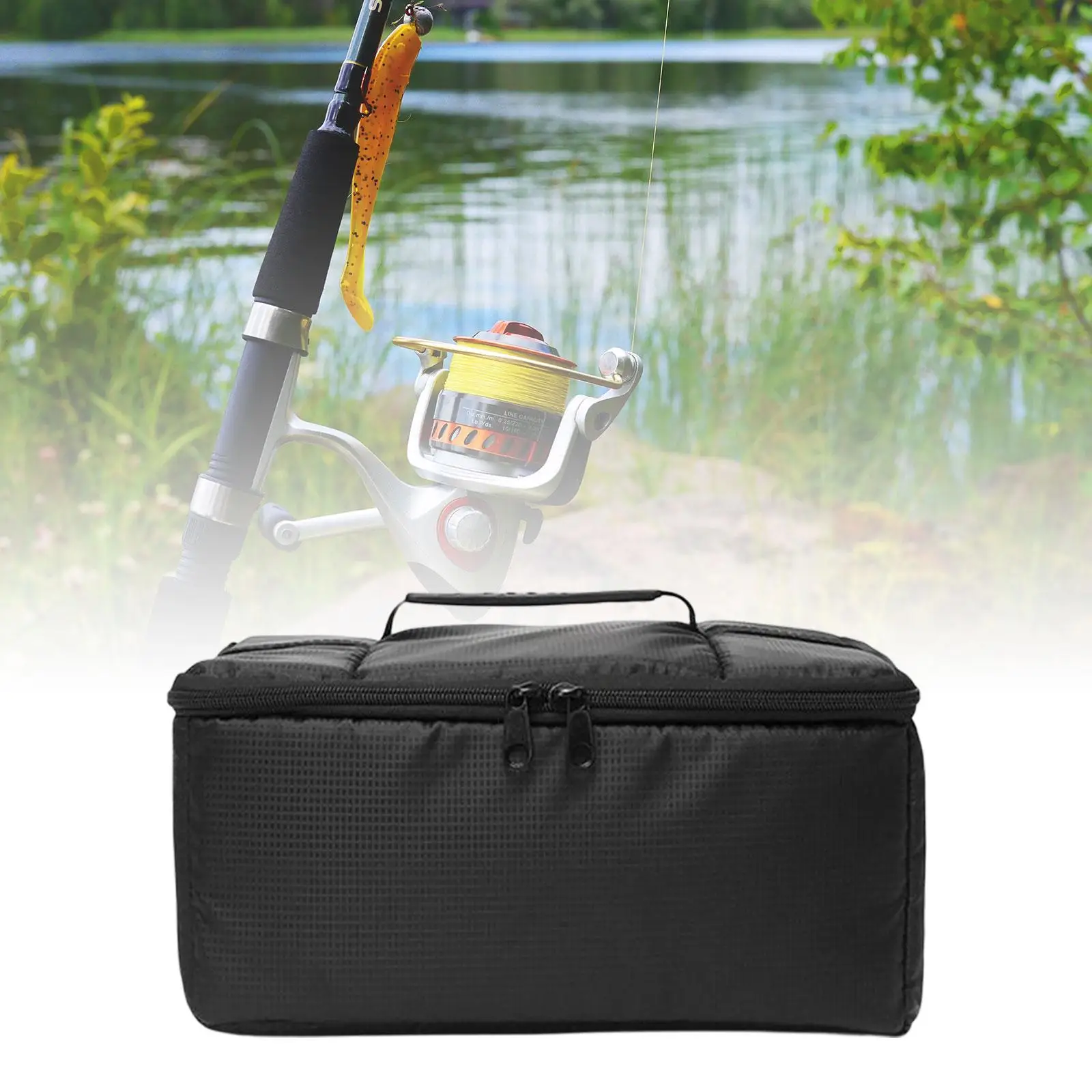 Heavy-Duty Fishing Reel Bag - Ultimate Storage Solution for Outdoor Excursions