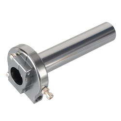 Enhanced Motorcycle Throttle Twist Grips - 7/8 22mm Handlebar Accelerator (Titanium color)